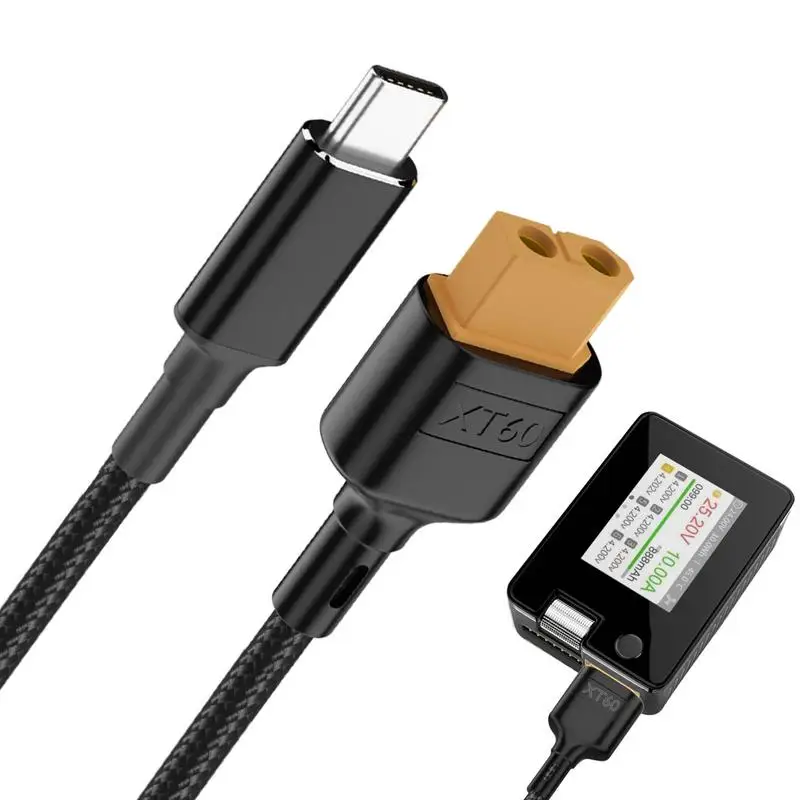 เหมาะสําหรับ Toolkitrc M7 M6 M6D M8S และ AMASS, USB Type C ถึง XT60 Converter สายชาร์จ, รถบินรุ่น PD โปรโตคอลสายไฟ