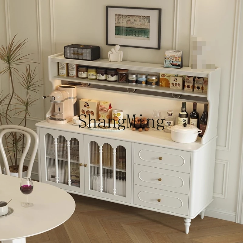 

ZYY solid wood living room household wall integrated multi-function kitchen storage storage tea coffee high cabinet