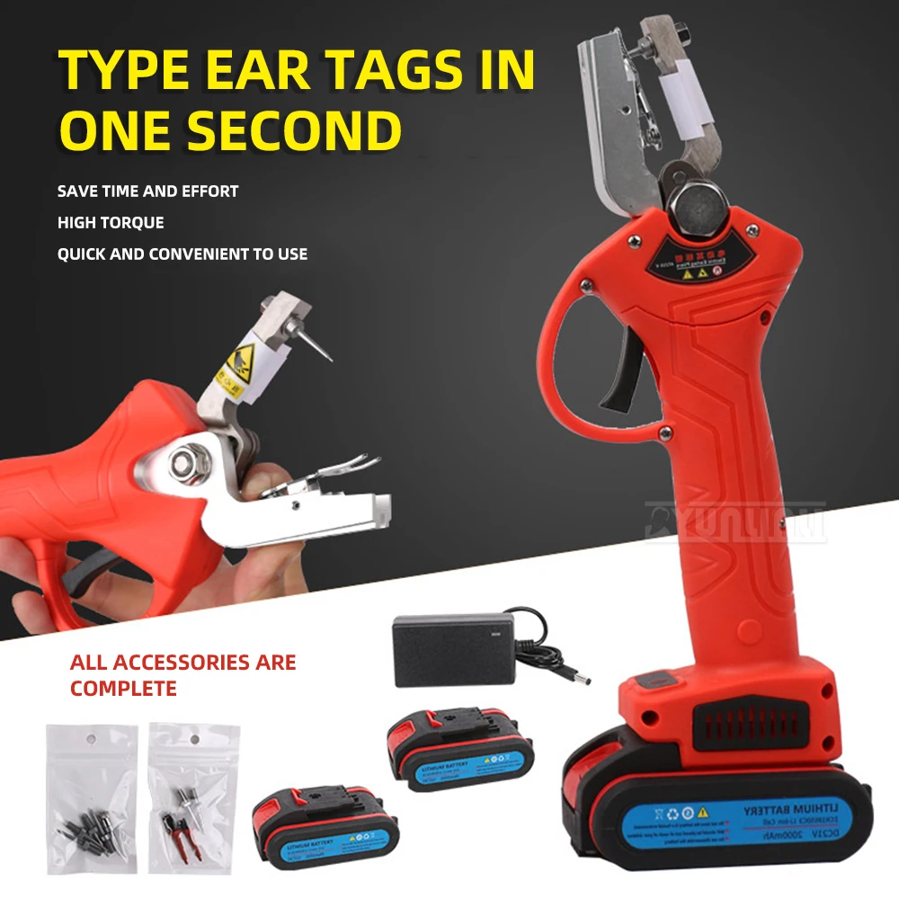 Automatic Electric Ear Tag Pliers for Animal Breeding Pig Cow Sheep Identification Equipment