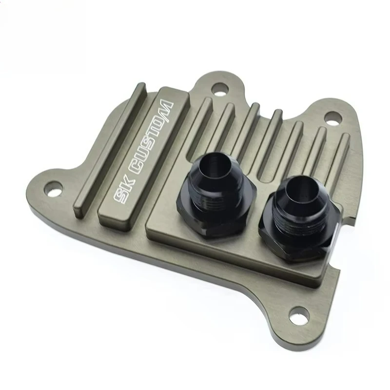 Transmission Oil Cooler Adapter for Geely Boyue Borui Xingrui Binrui Starover L 7 DCT Gearbox Base Plate Sandwich OE 3055017300
