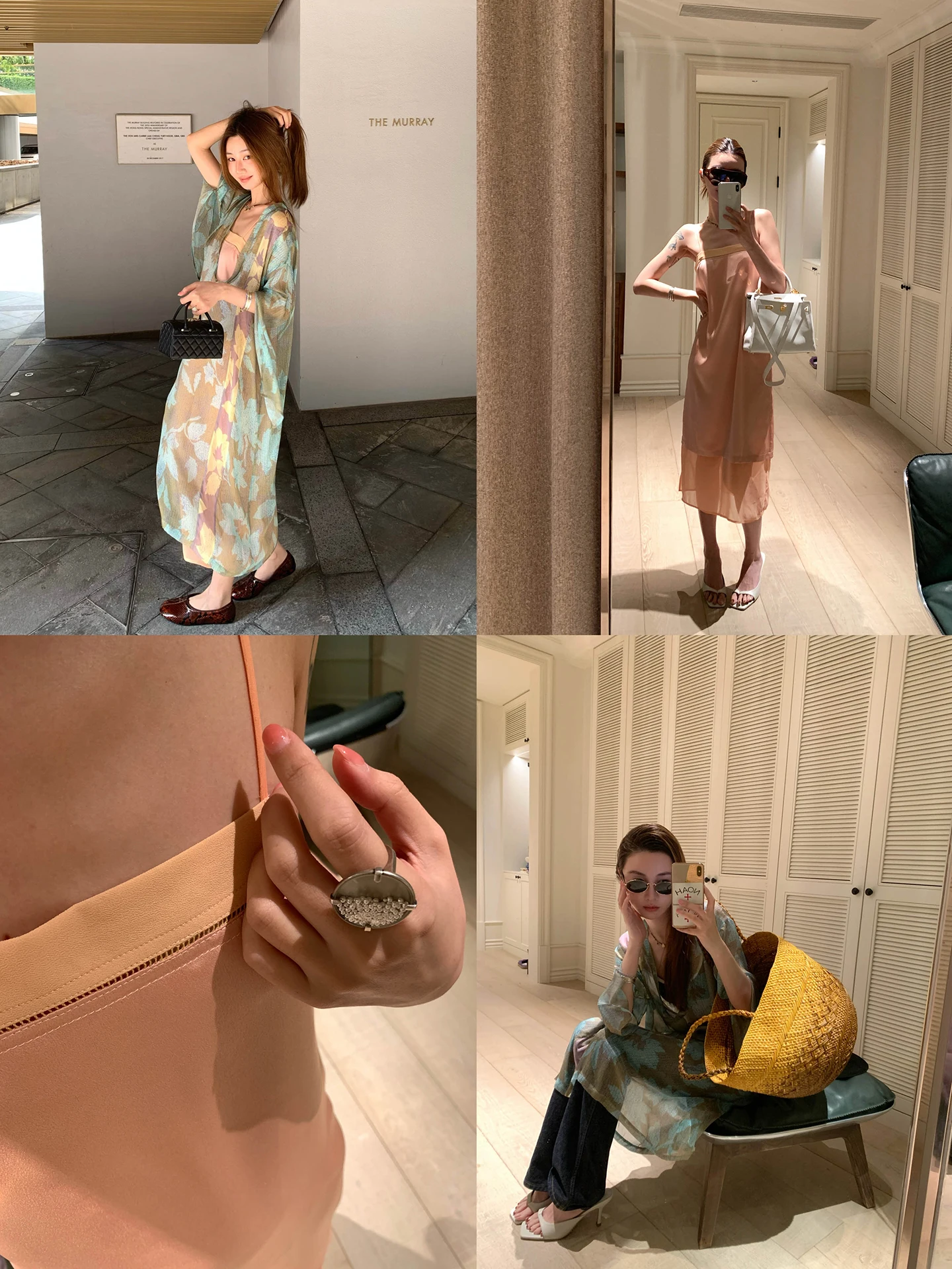 

Vcruan Silk Vintage Dress Light Pink Orange Straps Commute Style Ladies Daily Wear Polyester Fiber No Sleeve Dress