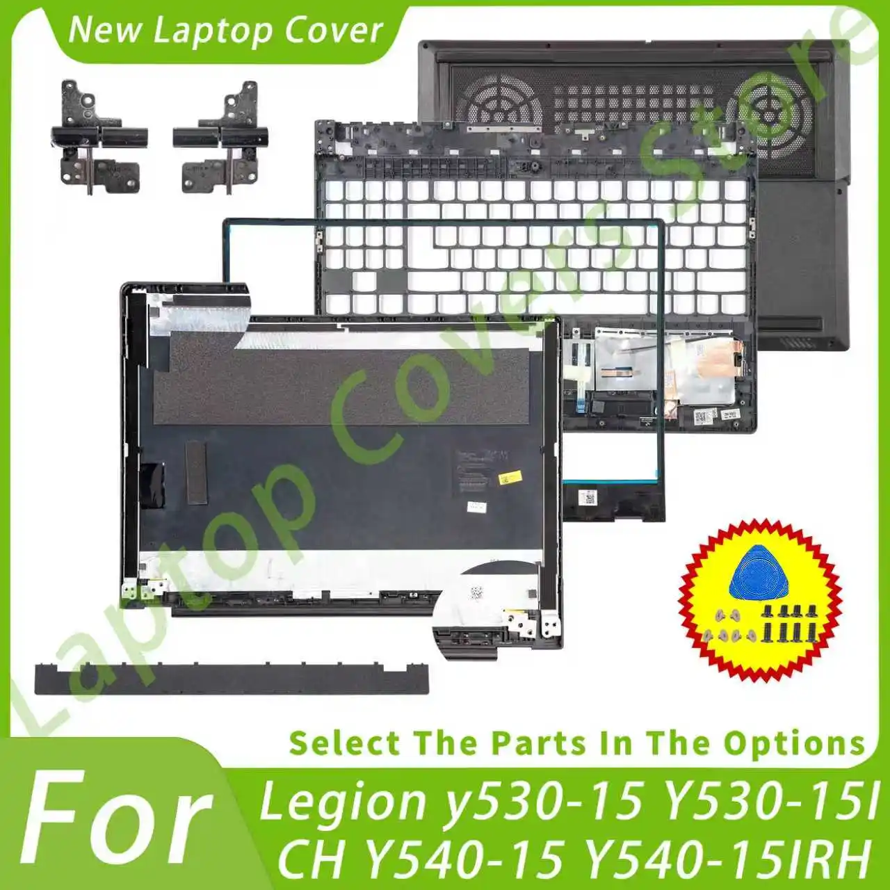 레기온 Y530-15 Y530-15ICH Y540-15 Y540-15IRH LCD 백 커버 프론트 베젤 팜레스트 바텀 노트북 부품 FY521 AP1DG000110