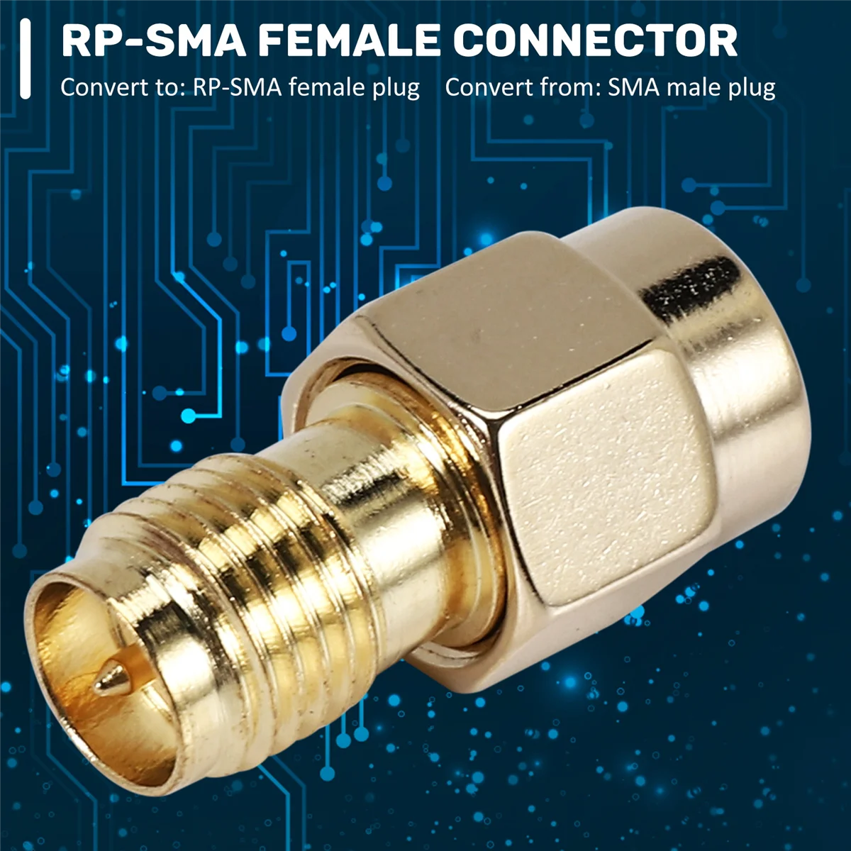 LSJD Durable SMA Male Plug To RP-SMA Female RF Coax Adapter Connector