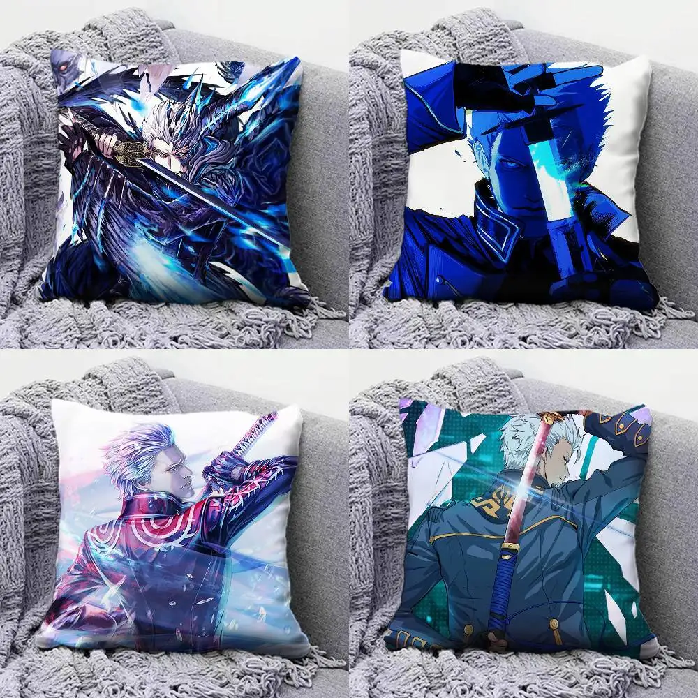 

Vergil Devil May Cry Home Sofa Cushion Covers and Aecorative Custom Pillow Covers