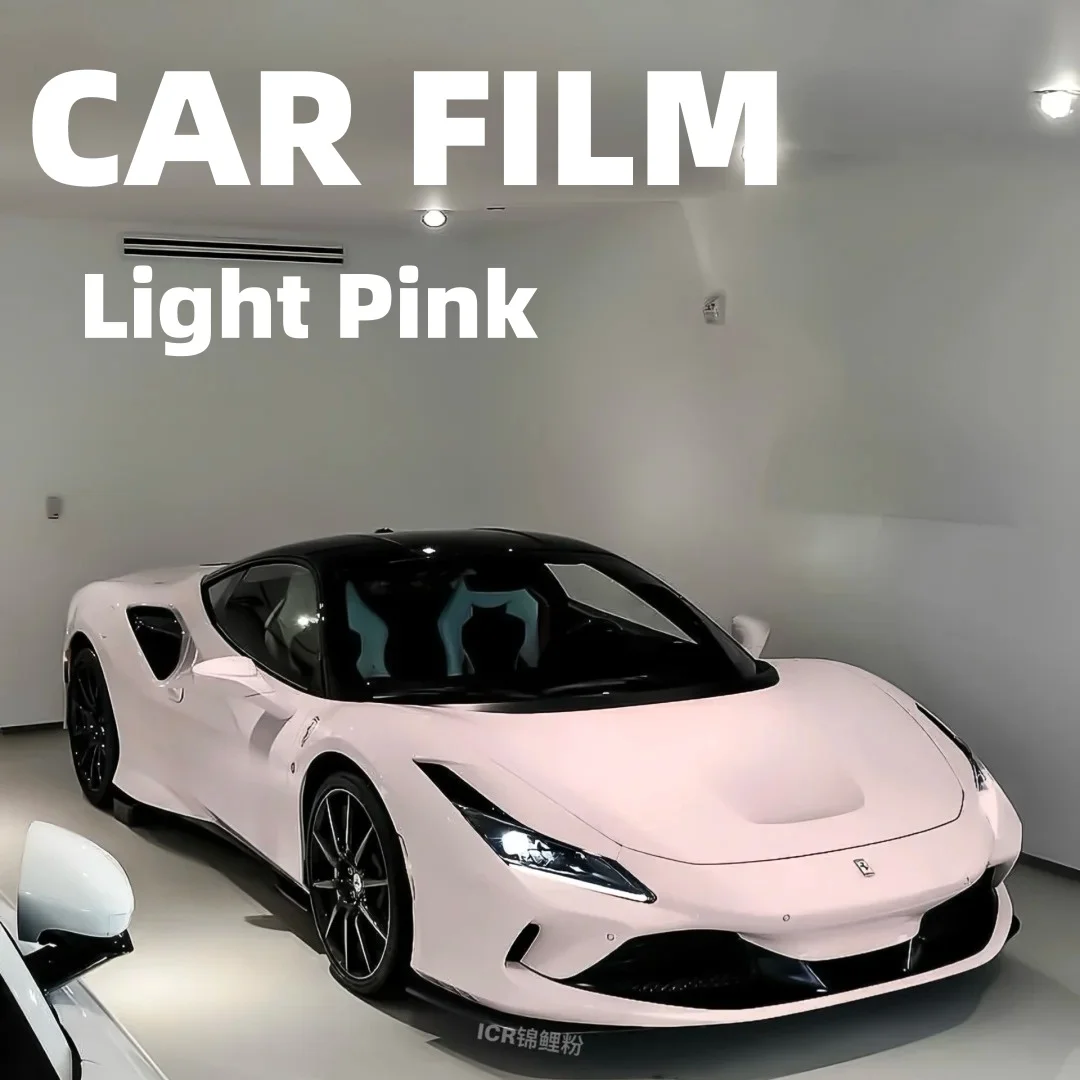 Light Pink Car Film Waterproof Highest Quality Full Vehicle Coverage Vinyl Wrap Vehicle Wrap Car Decoration 1.52*17M