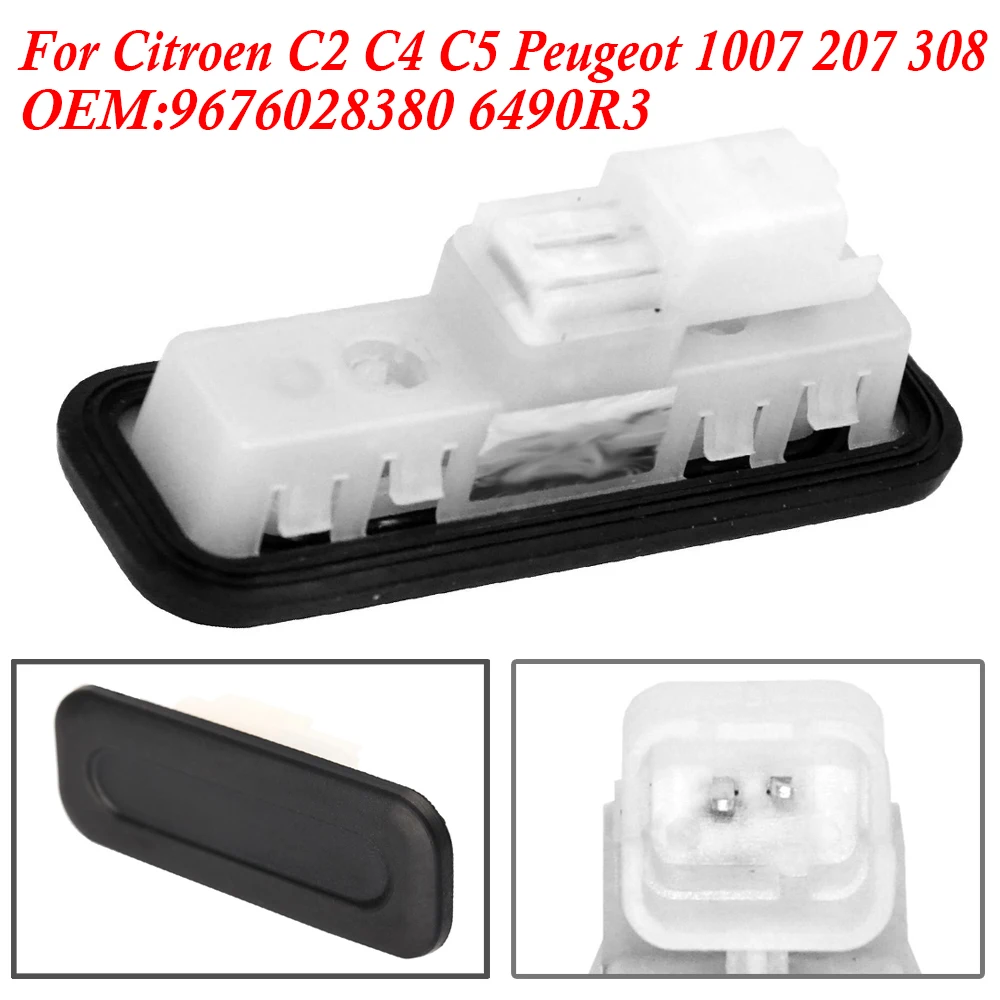 Trunk Door Switch Tailgate Switch for Citroen C2 C4 C5 C6 Peugeot 1007 207 308 508 3008 RCZ Rear 2003 -2013 6490R3 9676028380