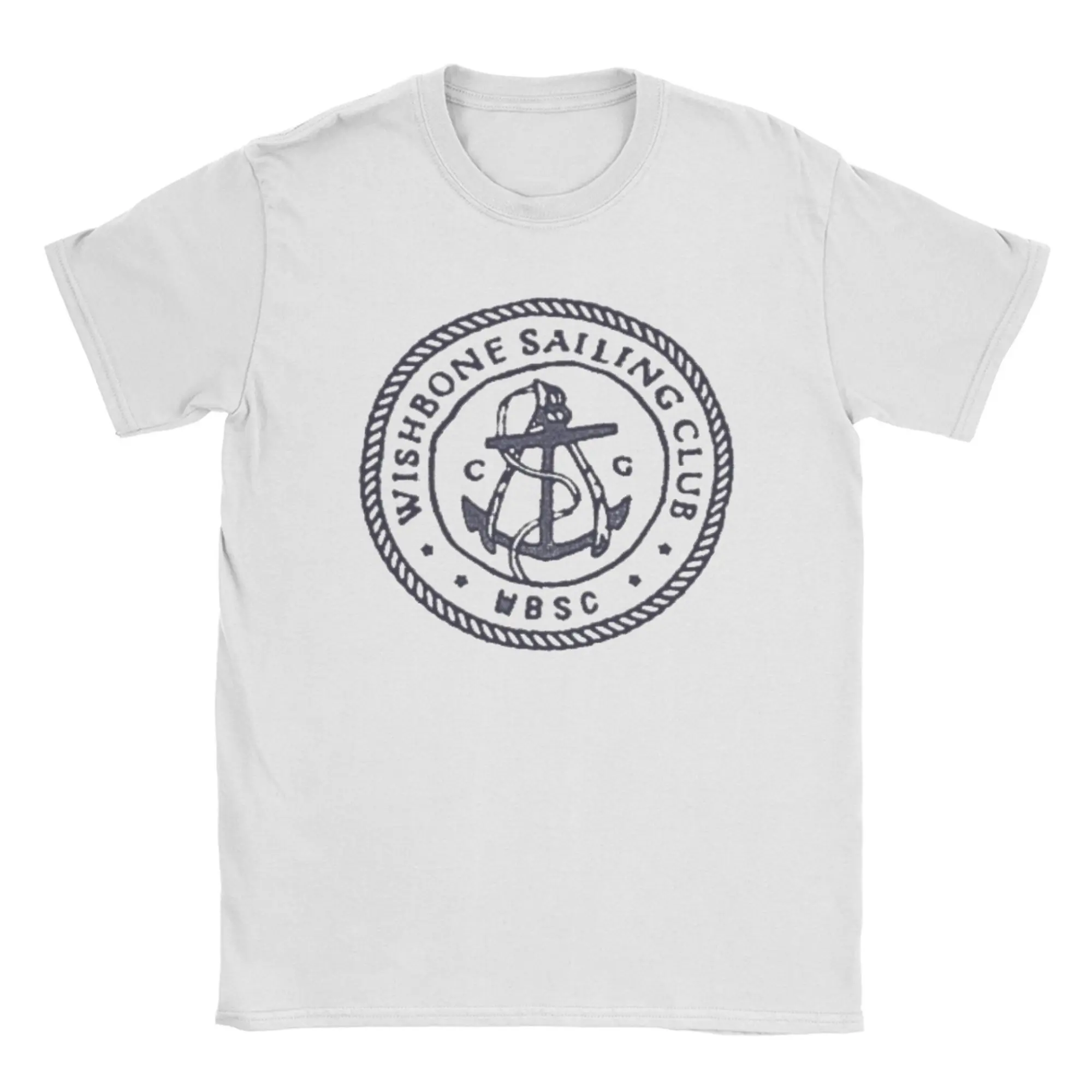 Men T-Shirts Wishbone Sailing Club Conan Gray Funny Pure Cotton Tees Short Sleeve  T Shirt Round Collar Tops Plus Size