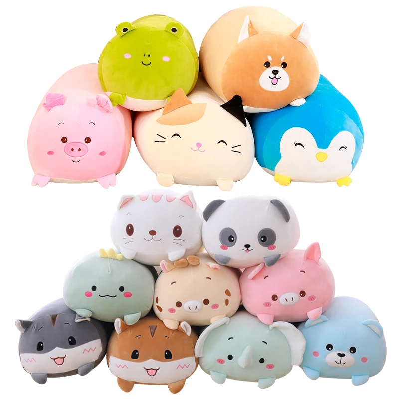 20-90CM Huge Size Squishy Animal Pillow Cushion Plush Toys Lovely Cat Piggy Hamster Totoro Plushie Dolls Surprise Birthday Gifts