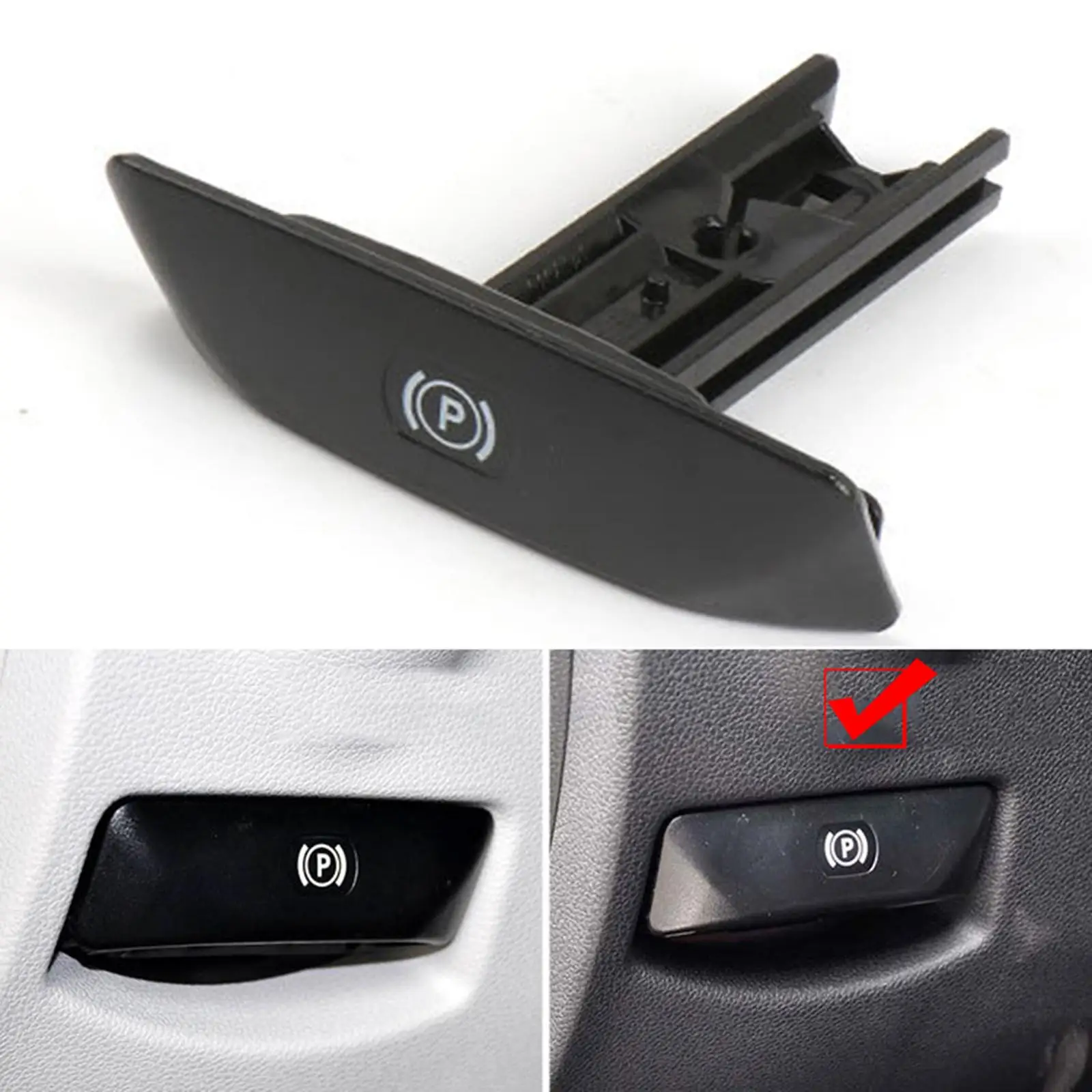 

Parking Handbrake 2044270020 for W204 W212 Easy to Install Black