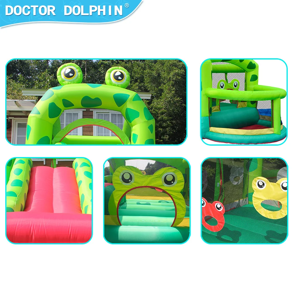 Jumping 420Dand 840D Playground Home Use Jump House Kids Inflatable Bouncing Castle Frog Bounce House