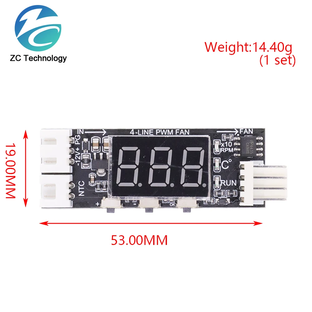 Imagem -06 - Regulador de Controle de Temperatura do Ventilador Pwm Velocidade Display Digital Suporte 3a Ventilador Ligar e Desligar Controle Velocidade dc 12v Fios