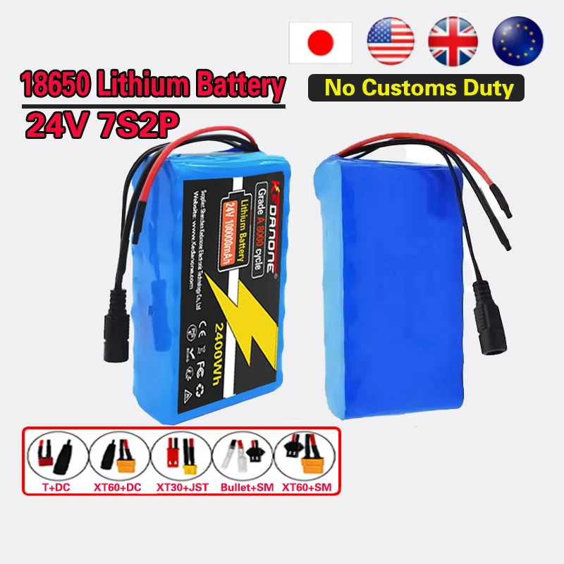 

‍♂️24V 7s2p 18650 lithium-ion battery pack 29.4v 100000mAh‍♂️lithium-ion battery pack with BMS