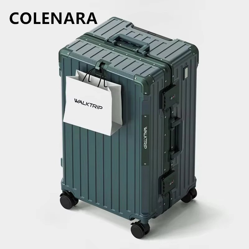 COLENARA valise de haute qualité cadre en aluminium boîte d'embarquement boîtier de chariot de grande capacité 20 "24" 26 "28" 30 "32 pouces bagage roulant