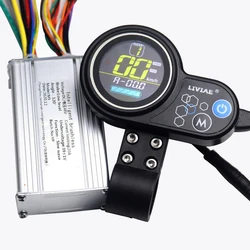 Electric Scooter Motor Controller 36/48V Brushless Central Controller LCD Throttle Switch Mileage Battery Display