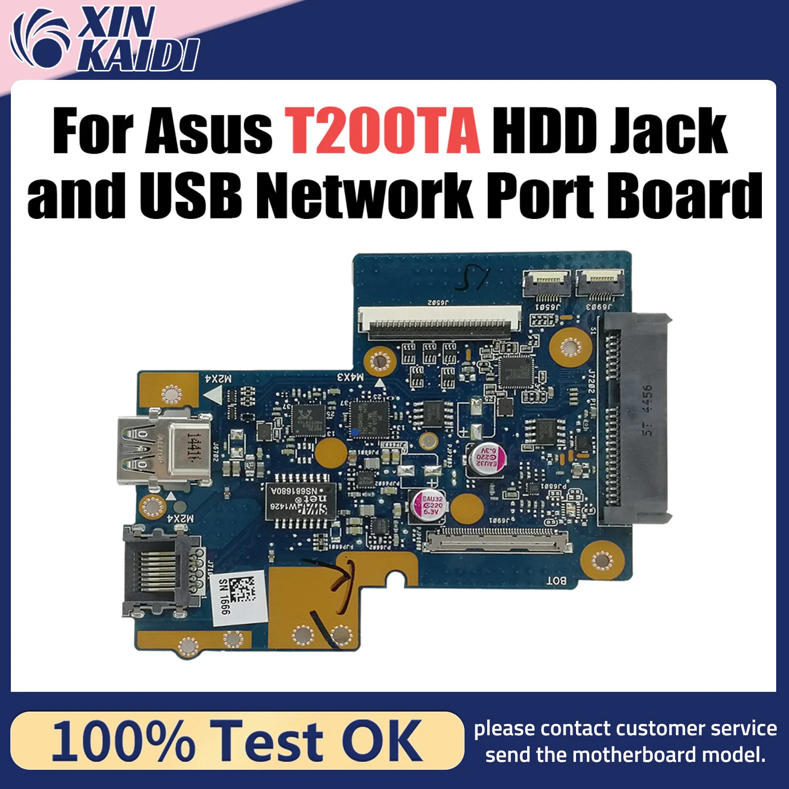 Original T200TA_DOCKING board REV2.0 For ASUS T200TA HDD Jack Board and USB network port 60NB0610-DK1030 WORKS