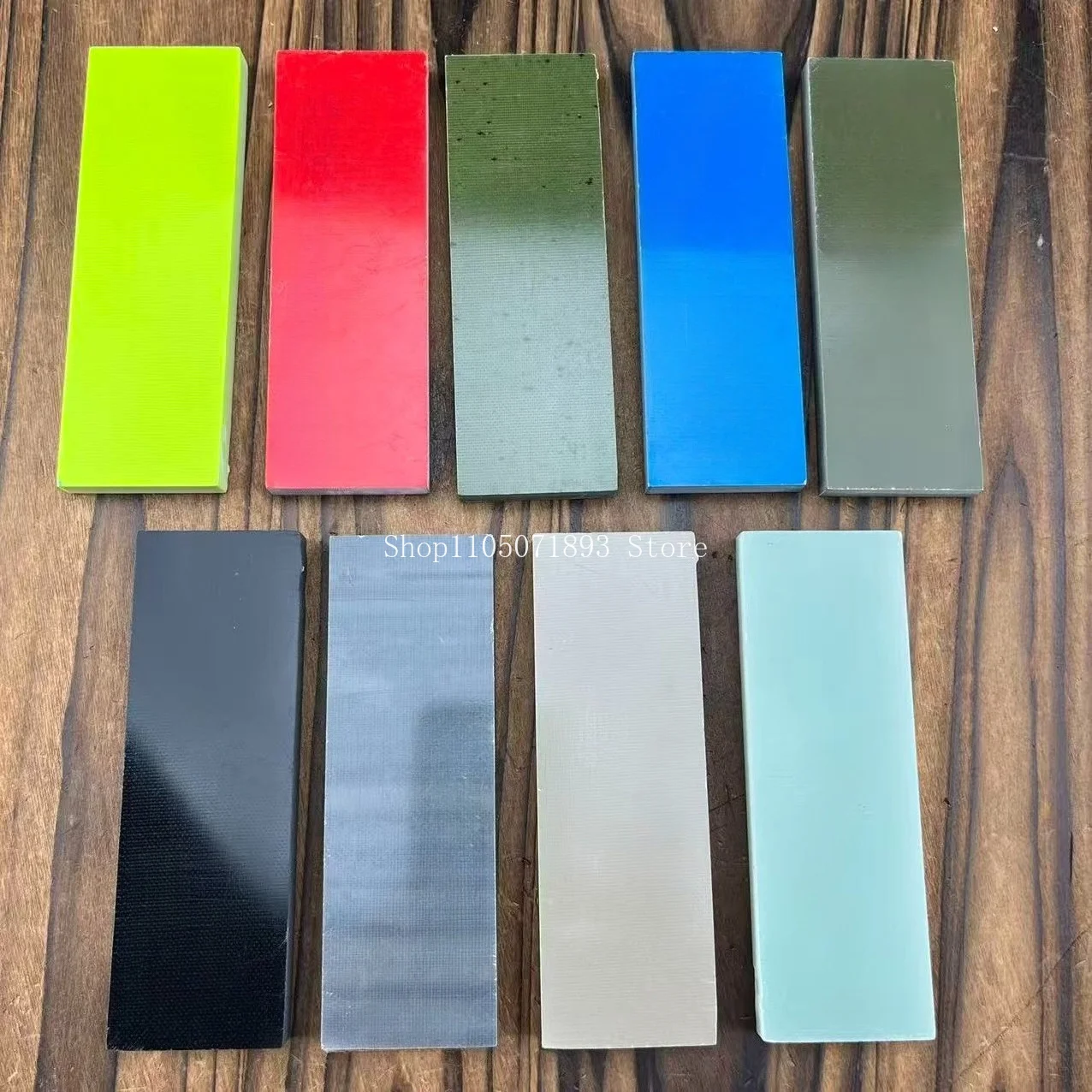 2 Pieces Composite G10 Knife Handle Material Multi-colors DIY Handmade Knife Handle Making Material Patch Material 120X40X8MM
