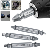 6Pcs Damaged Double Head Screw Extractor Drill Bit Set For Easy Out Set Bolt Stud Remover Drills Tools Kit Tap Demolition Tools