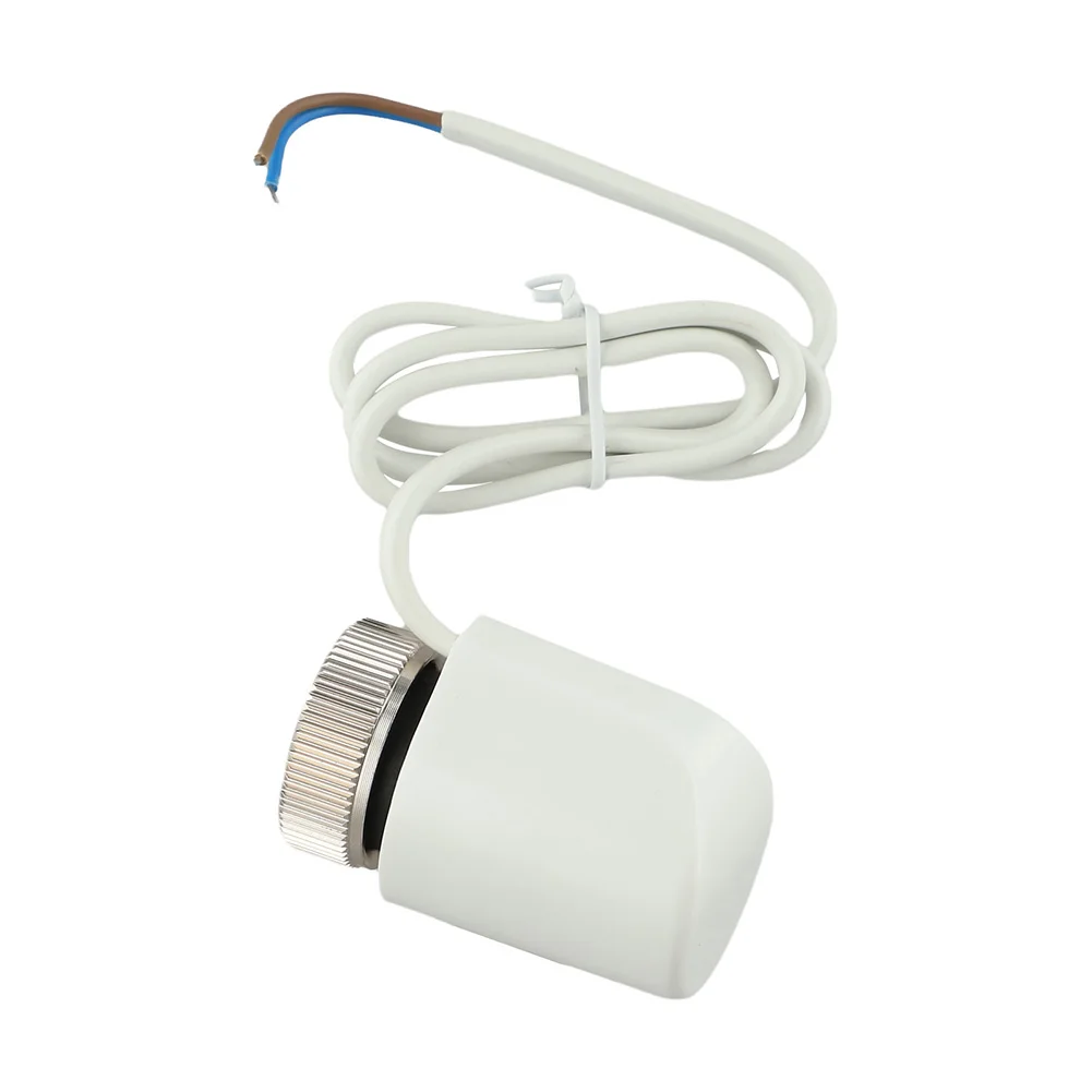 2pcs Electric Thermal Actuator AC230V M30x1 5mm for Floor Heating Radiator Valve Water Flow Management with Normally Open Style