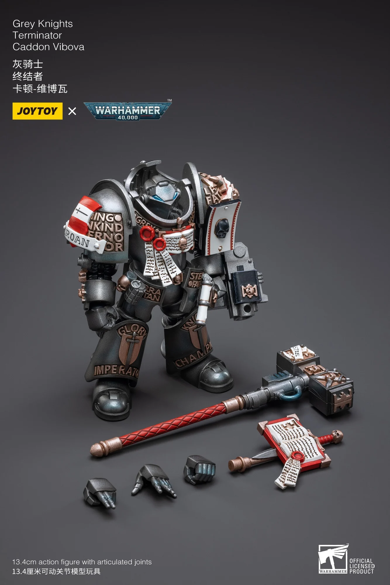 JOYTOY 1/18 Grey Knights Grand Master Voldus Kaldor Draigo Castellan Crowe Interceptor Strike Squad Terminator Actiefiguren