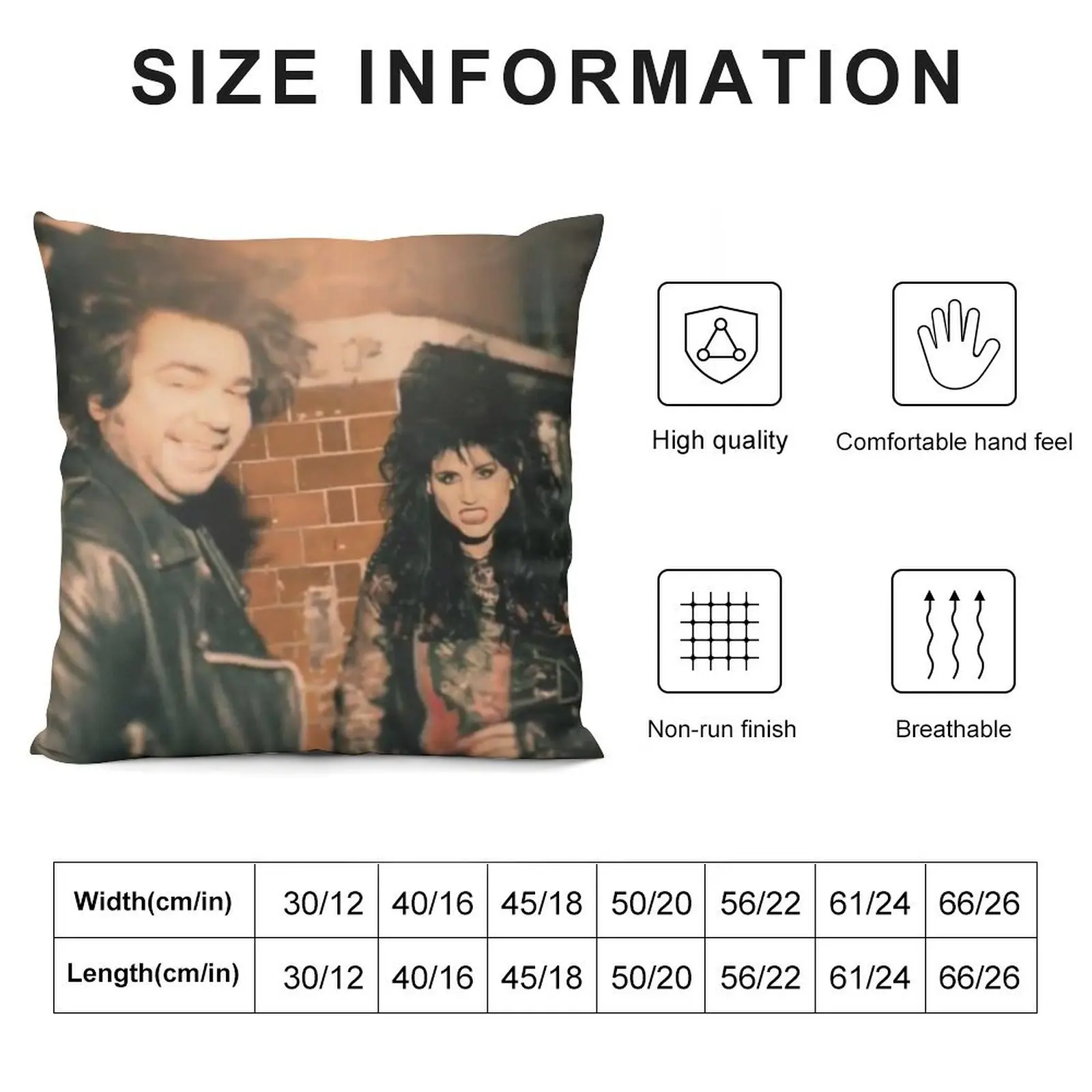 Laszlo & Nadja in the 80s Throw Pillow luxury home accessories Cushion Cover Luxury Luxury Pillow Case pillow