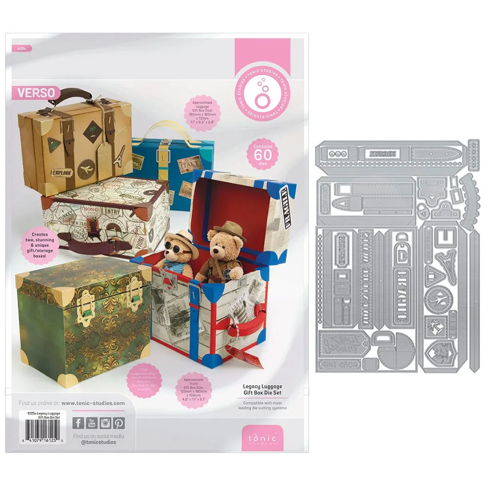 Christmas Gift Metal Cutting Dies Box Shadow Frame Tool Box Die Cuts Set Craft Supplies DIY Photo Album Scrapbooking Decorations