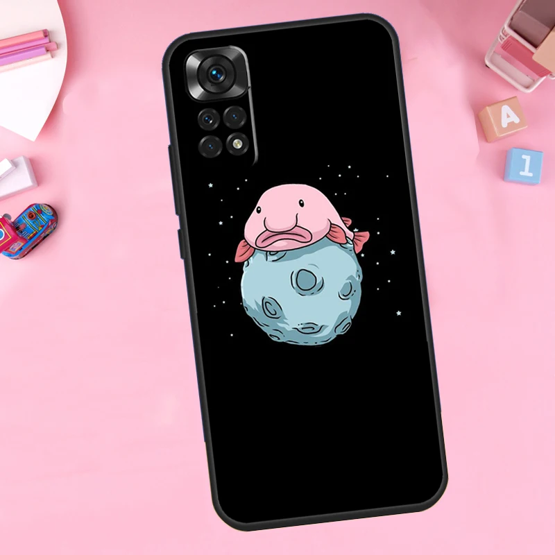 Cartoon Blobfish Case For Xiaomi Redmi 12 9C 10A 10C 12C Redmi Note 11 8 9 10 12 Pro 9S 10S 11S 12S Cover