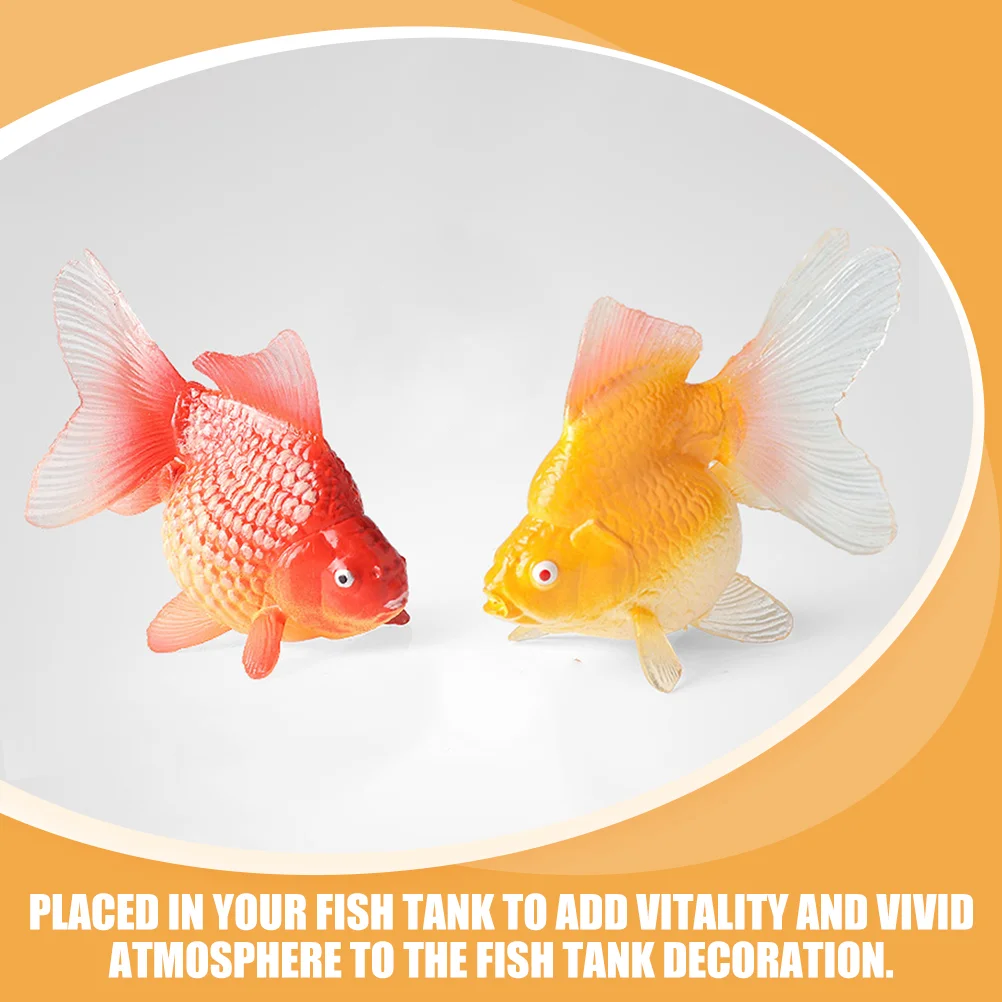 Cognitive Fish Toy Figurine Goldfish Model Fake Animal Simulation Decoration Figurines Dog