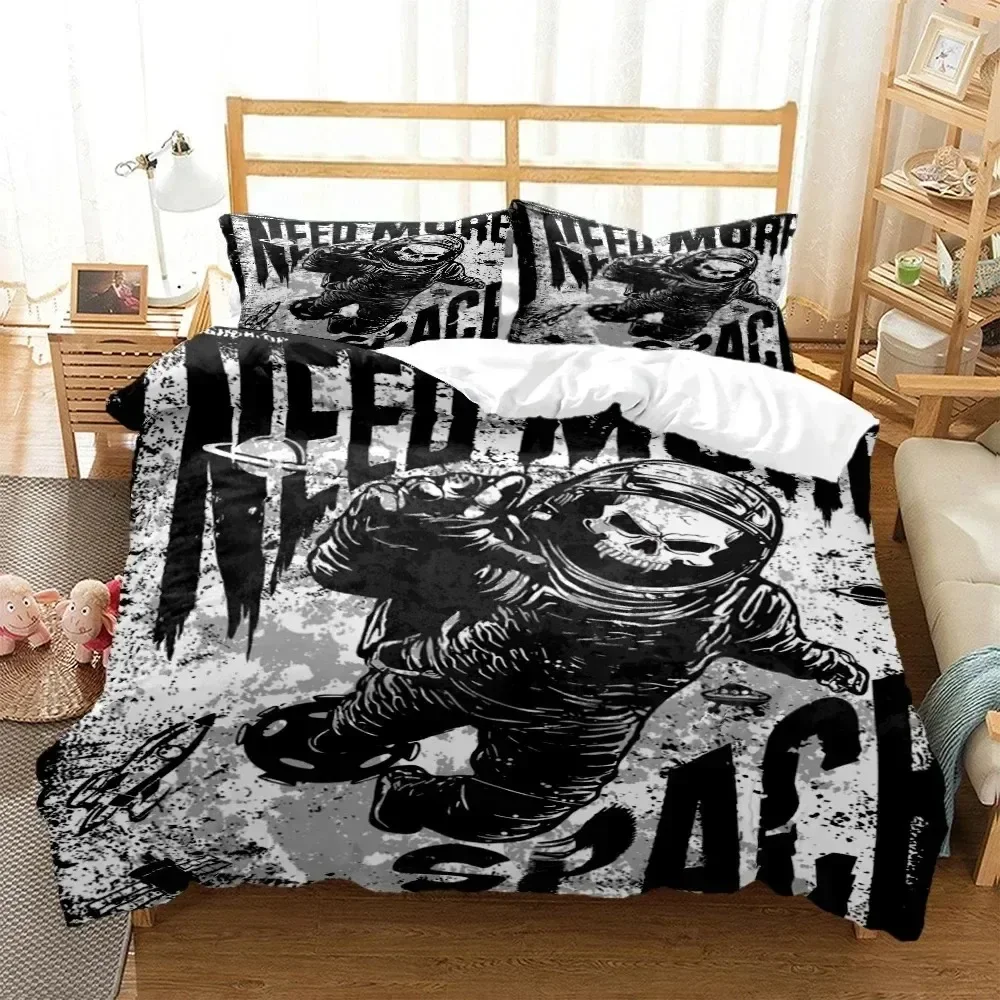

Mysterious Black Skeleton 3D NEW Duvet Cover Pillowcase Bedding Set Adult Boy Girl Bedroom Decoration Single Double Large