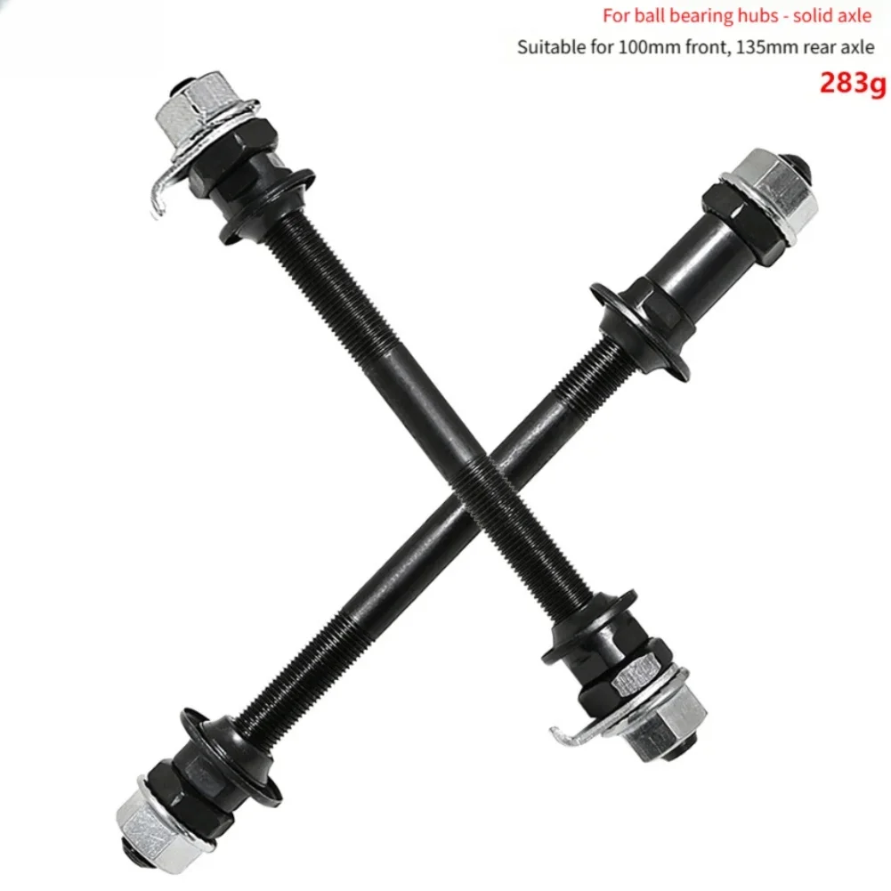 Front And Rear Solid Axle For Cup And Cone Hubs 150mm 180mm 9mm OD 5mm ID 3/8 X 26T Compatible With Ball Bearings image 4