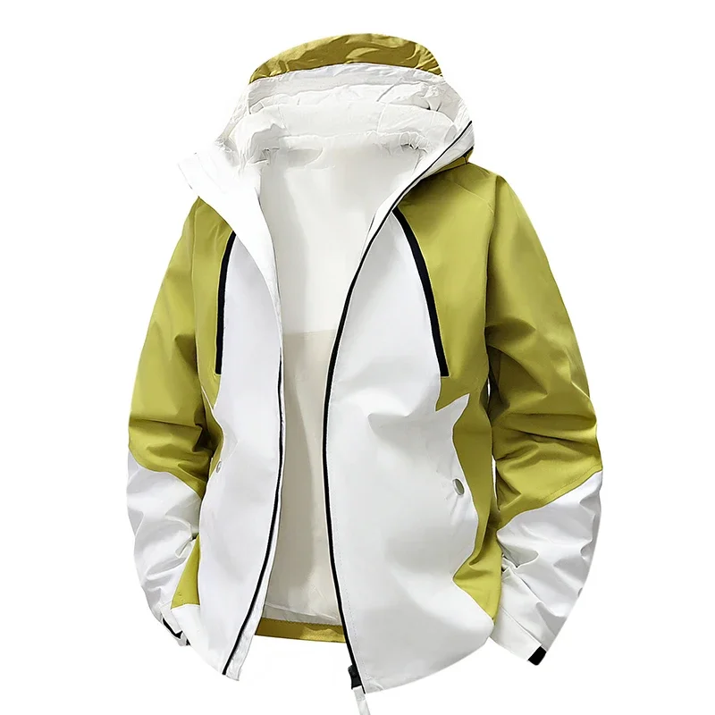 Gorasio Spring Autumn Winter Hong Kong Style Outdoor Windbreakers Couple Jackets Men's Trendy Casual Versatile Hooded Jackets