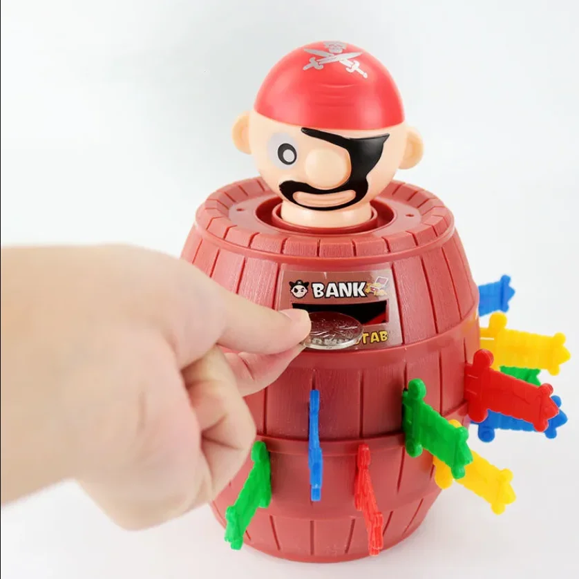 ألعاب ألغاز تفاعلية للأطفال مزحة وتكاثر دلو القراصنة السيف في لوحة ترتد البرميل لعبة هدايا مضحكة للعطلات #6