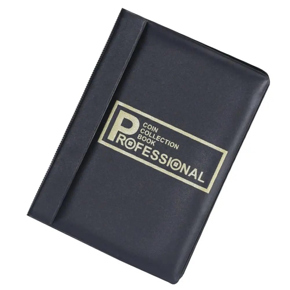 

Coin Collection Album PVC Storage Book for Tokens Coins 28mm Diameter 2mm Thickness Soft Material Practical Design