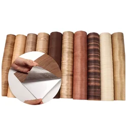 Self-adhesive Natural Wood Veneer E.V. Sticker White Black Walnut Oak Ash Teak Birch Cherry Santos Rosewood C/C Q/C