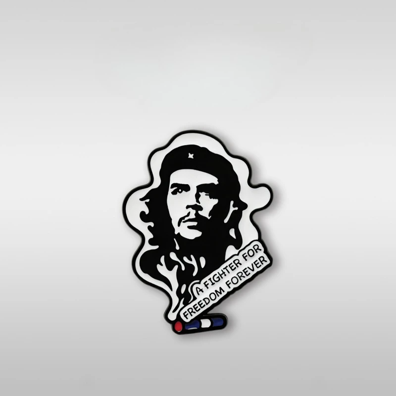Nouvelle Broche Métallique Inspirante Che Guevara, Badge Commémoratif, Épingle DIY pour Vêtements, Sacs, Chapeaux, Écharpes, T-shirts, Jeans et Accessoires