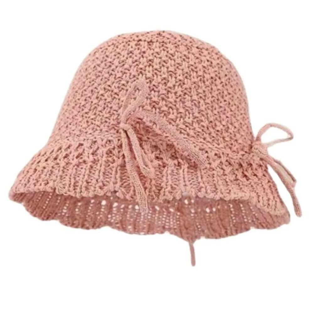 

New Anti-Sun Bucket Hat Anti-UV Folding Sunscreen Hat Bow Breathable Beach Hat Women
