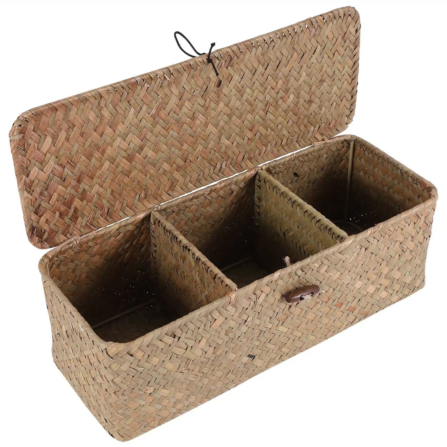 

Toilet Paper Basket- 3 Rattan Toilet Bathroom Storage Organizer Basket- Jewelry Cosmetic Storage Basket