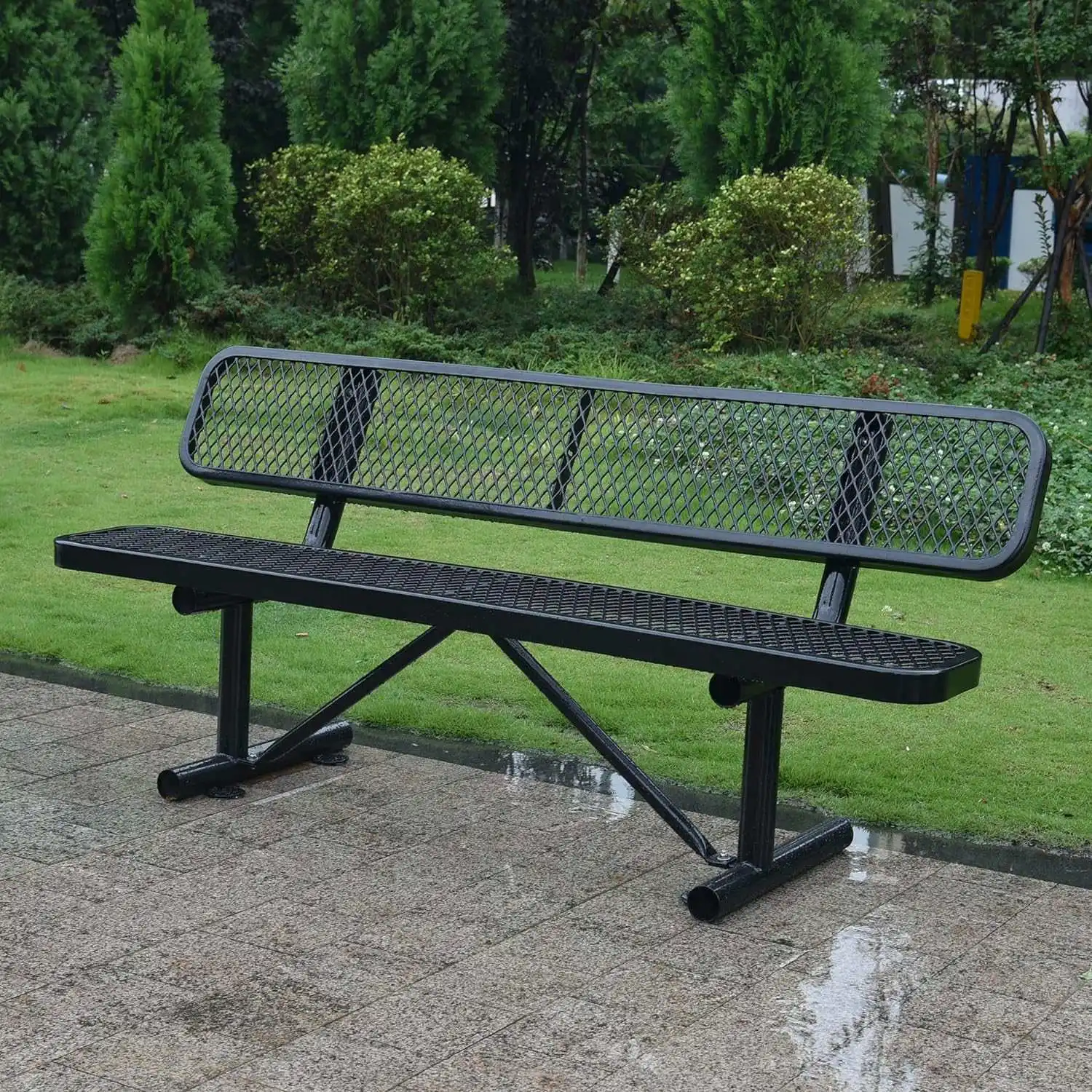 

Factory Customized 170 Cm 180cm 200cm Outdoor Commercial Park Bench Metal Picnic Tables Picnic Tables With Benches Picnic Tables