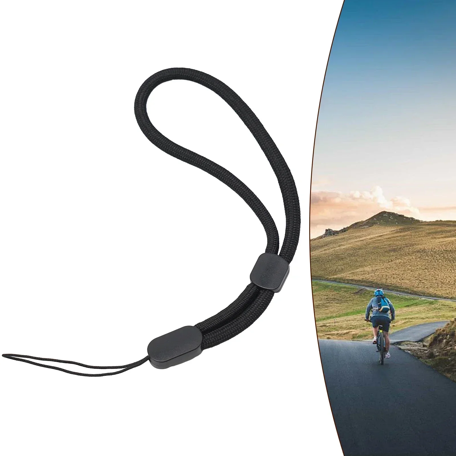 Security Safety Tether Lanyard For Helmet Cam, For-Garmin Edge, Bike Lights Neck Cord Safety Tether Keychain Chain Rope