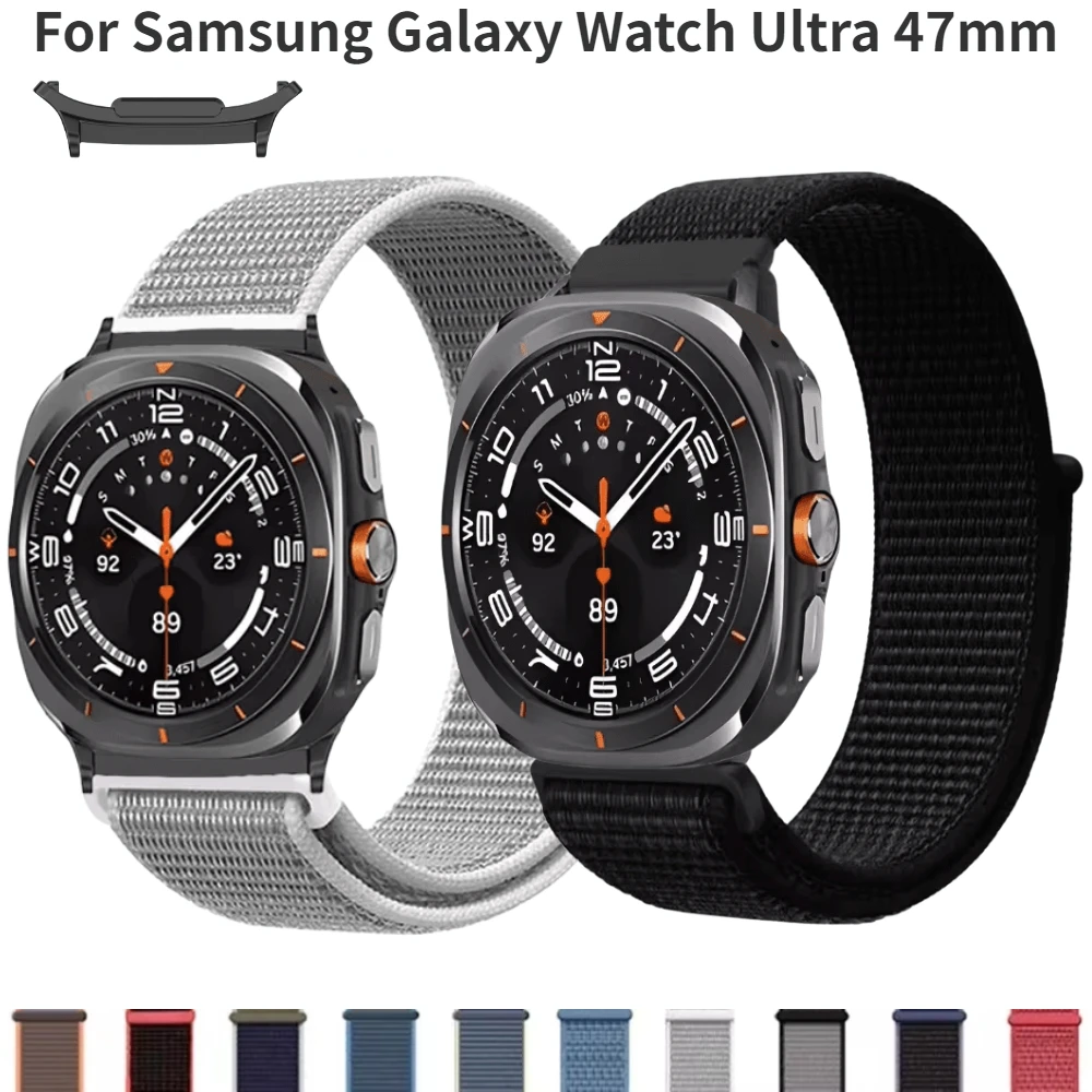 Nylon Strap for Samsung Galaxy Watch Ultra Bands 47mm Comfortable breathable wristband Correa for Galaxy Watch Ultra Sport Strap