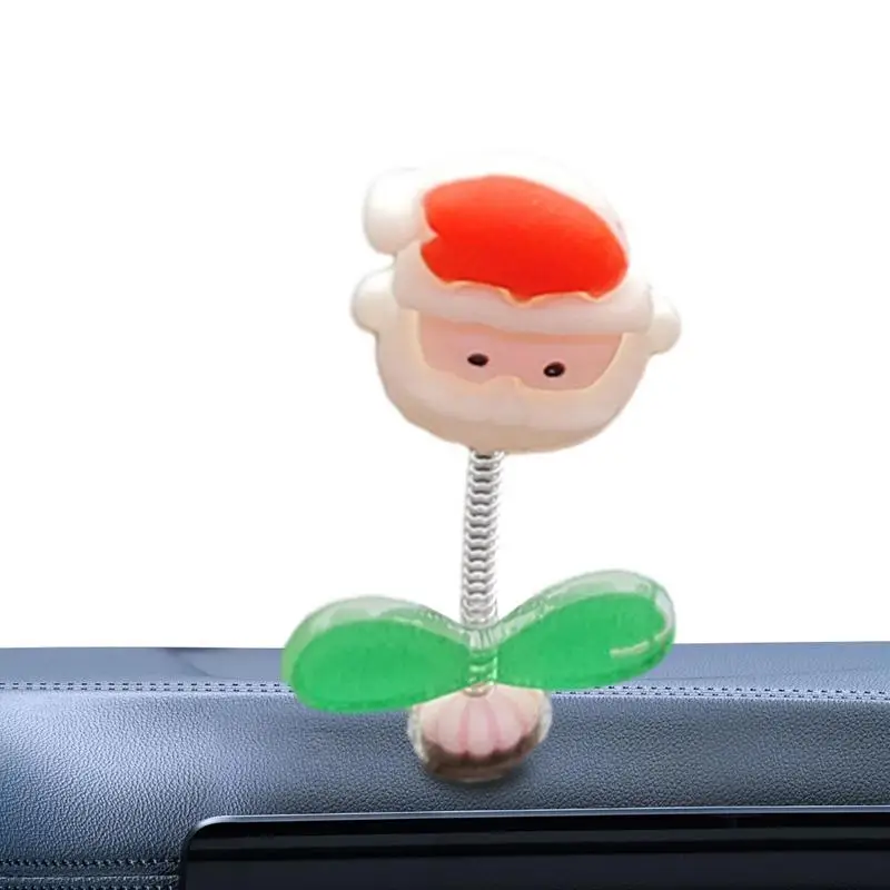 Car Dashboard Decorations Desk Decor Shaking Head Christmas Ornaments Cute Car Ornament Mini Toys Christmas Decorations Car