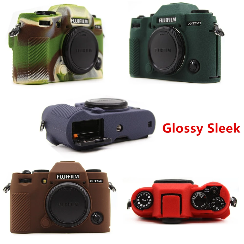 XT50 الملمس المطاط السيليكون حالة غطاء الجسم الجلد لكاميرا Fujifilm X-T50 فوجي XT50