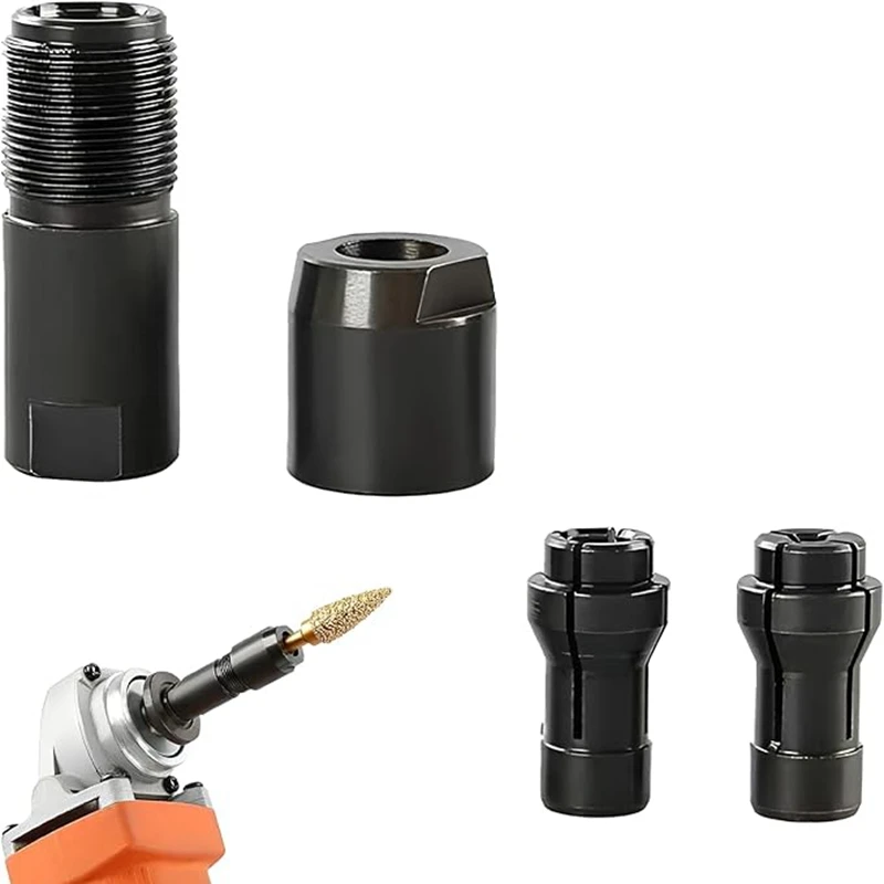 3/6mm Angle Grinder Modified Adapter To Straight Grinder Chuck M10 Thread Abrasive Tools For 100-type Angle Grinder