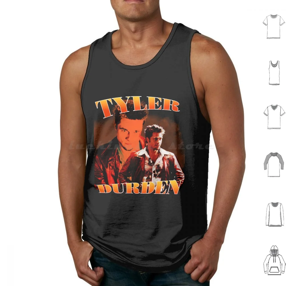 Tyler Durden Vintage Design ( Fight Club ) Tank Tops Vest Sleeveless Tyler Durden Fight Club Brad Pitt Movie Edward Norton