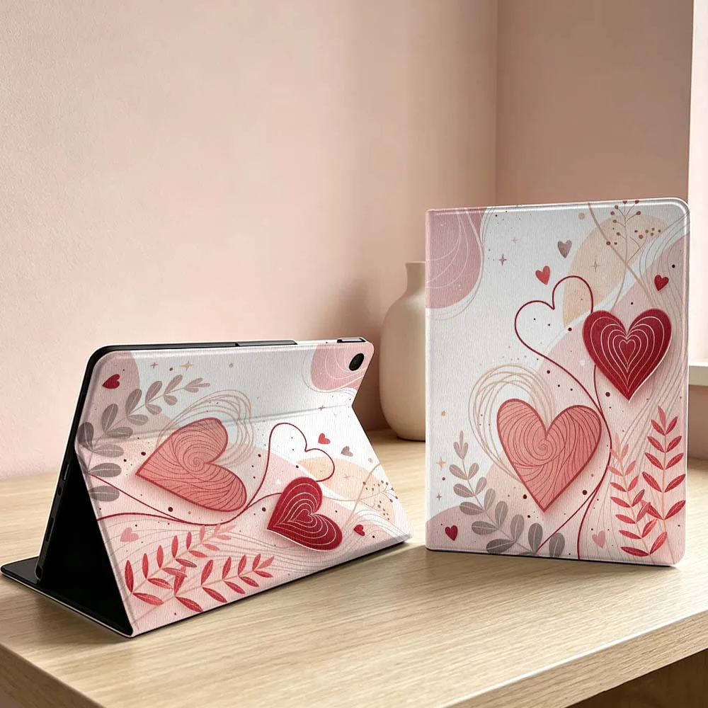 

Design pink heart pattern For Samsung Galaxy Tab S11 S10 S9 S8 S7 S6 A11 A9 A8 A7 Ultra Lite FE Plus Inch Tablet Case Soft