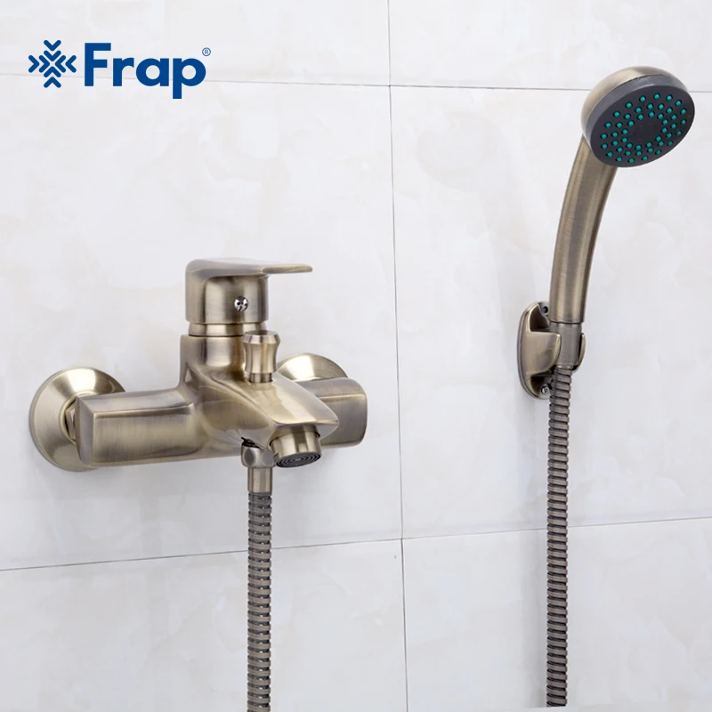 Frap Bathtub Faucets Single Holder Long Nose Stainless Steel Shower Bath Faucet Bathroom Accessories