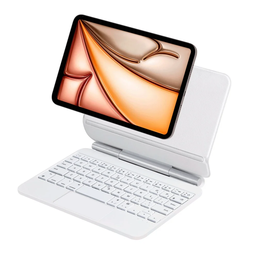 

Чехол-клавиатура с волшебной подсветкой для iPad Mini 7 mini 6 A17Pro 2024, 8,3 дюйма, плавающая магнитная подставка, мультисенсорный трекпад Teclados Coqu