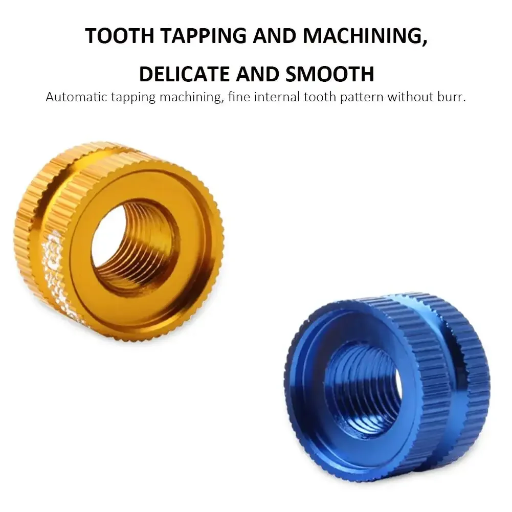 1/2/4/8/12pcs Bicycle Valve Nut Tubeless Rim Bike Tire Presta Valve  Protection Screw Fixed Nozzle Lock Nut with Washer