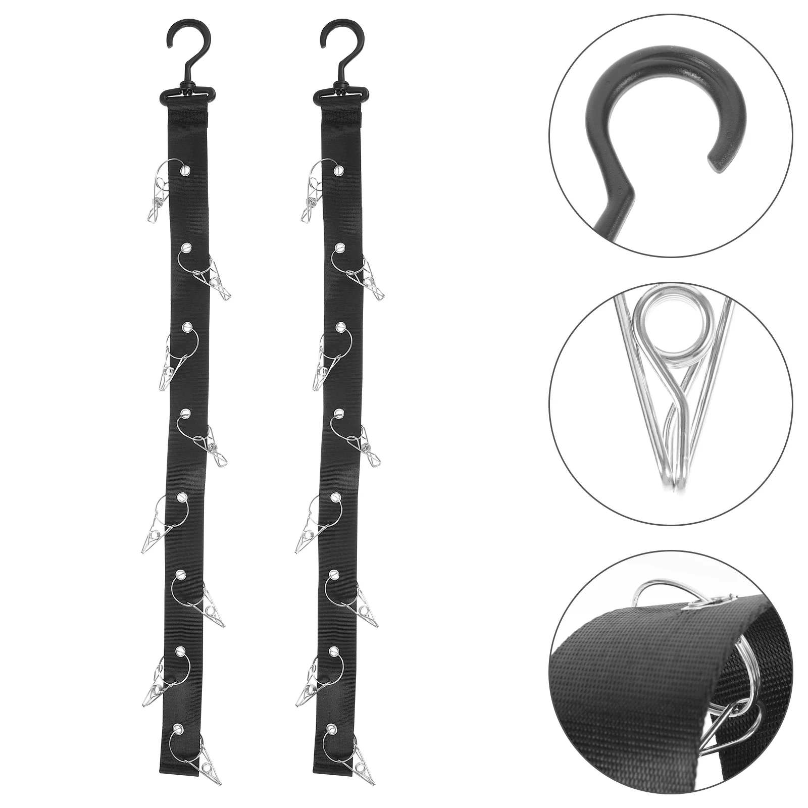 2 Pcs Hockey Hanger Drying Rack Sports Gear Organizer Hanging Strap Portable Oxford Cloth Equipment