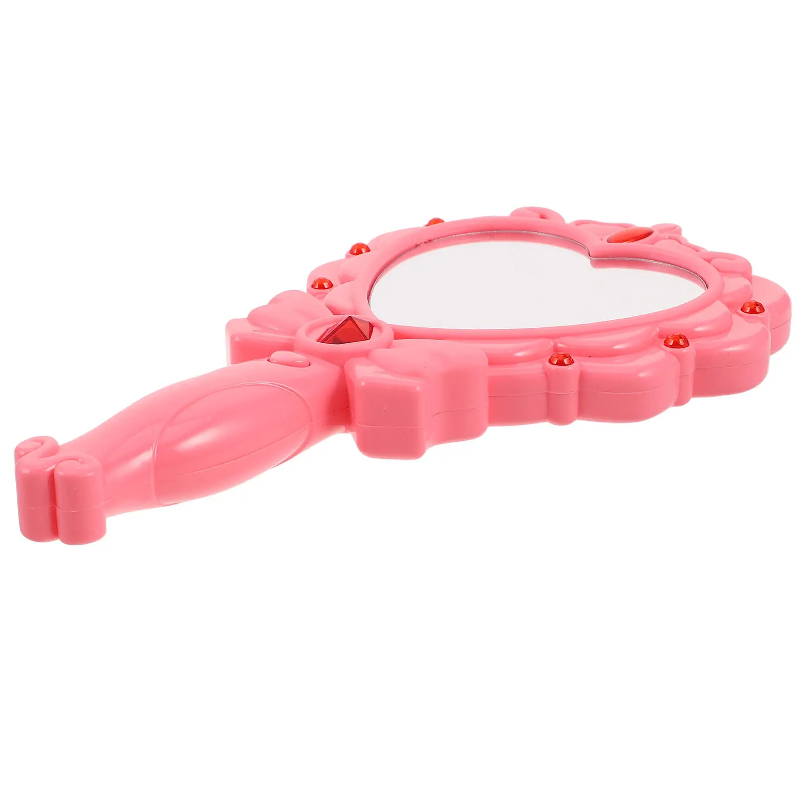 

Girls Festival Mirror LED Light Up Glowing Handheld Small Mirror for Birthday Party Play Hand Mirrors Light Up Toy for Kids