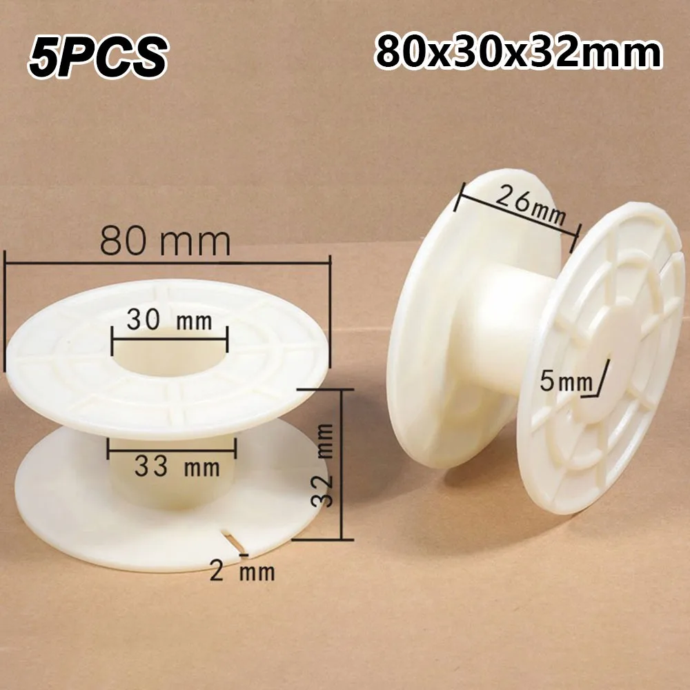 5/10Pcs Plastic Bobbin Wire Coil Frame ABS Round Bobbin Speaker Crossover Coil Frame Inductive Skeleton
